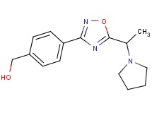 (4-{5-[1-(1-pyrrolidinyl)ethyl]-1,2,4-oxadiazol-3-yl}phenyl)methanol trifluoroacetate (salt)