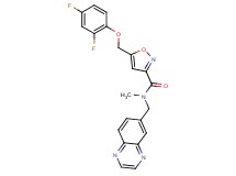 5-[(2,4-difluorophenoxy)methyl]-N-methyl-N-(6-quinoxalinylmethyl)-3-isoxazolecarboxamide