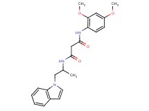 N-(2,4-dimethoxyphenyl)-N'-[2-(1H-indol-1-yl)-1-methylethyl]malonamide