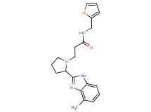 N-(2-furylmethyl)-3-[2-(4-methyl-1H-benzimidazol-2-yl)pyrrolidin-1-yl]propanamide