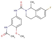 N-[3-(acetylamino)-4-methoxyphenyl]-7-fluoro-1-methyl-3,4-dihydroisoquinoline-2(1H)-carboxamide