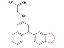 3-(1,3-benzodioxol-5-yl)-N-(2-methyl-2-propen-1-yl)-3-phenylpropanamide