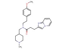 3-imidazo[1,2-a]pyridin-2-yl-N-[2-(4-methoxyphenyl)ethyl]-N-[(1-methyl-4-piperidinyl)methyl]propanamide