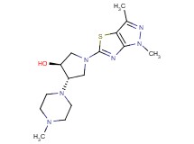 (3S*,4S*)-1-(1,3-dimethyl-1H-pyrazolo[3,4-d][1,3]thiazol-5-yl)-4-(4-methylpiperazin-1-yl)pyrrolidin-3-ol