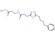 methyl N-{3-[5-(4-phenylbutyl)-1,3,4-oxadiazol-2-yl]propanoyl}-beta-alaninate