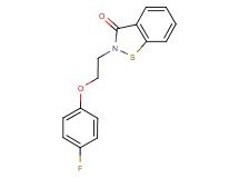 2-[2-(4-fluorophenoxy)ethyl]-1,2-benzisothiazol-3(2H)-one
