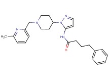 N-(1-{1-[(6-methyl-2-pyridinyl)methyl]-4-piperidinyl}-1H-pyrazol-5-yl)-4-phenylbutanamide
