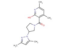 3-{[3-(3,5-dimethyl-1H-pyrazol-1-yl)-1-pyrrolidinyl]carbonyl}-4,6-dimethyl-2-pyridinol
