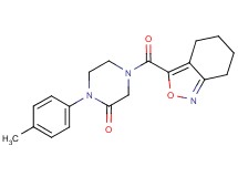 1-(4-methylphenyl)-4-(4,5,6,7-tetrahydro-2,1-benzisoxazol-3-ylcarbonyl)piperazin-2-one