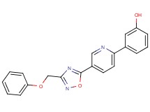 3-{5-[3-(phenoxymethyl)-1,2,4-oxadiazol-5-yl]pyridin-2-yl}phenol