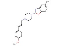 2-{4-[(2E)-3-(4-methoxyphenyl)prop-2-en-1-yl]piperazin-1-yl}-5-methyl-1,3-benzoxazole