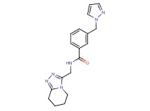 3-(1H-pyrazol-1-ylmethyl)-N-(5,6,7,8-tetrahydro[1,2,4]triazolo[4,3-a]pyridin-3-ylmethyl)benzamide