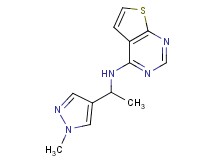 N-[1-(1-methyl-1H-pyrazol-4-yl)ethyl]thieno[2,3-d]pyrimidin-4-amine