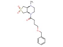(4aS*,7aR*)-1-[4-(benzyloxy)butanoyl]-4-methyloctahydrothieno[3,4-b]pyrazine 6,6-dioxide