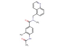 4-(acetylamino)-N,3-dimethyl-N-(quinolin-5-ylmethyl)benzamide
