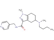 5-[butyl(methyl)amino]-1-methyl-N-(4-pyridinylmethyl)-4,5,6,7-tetrahydro-1H-indazole-3-carboxamide