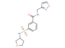N-(isoxazol-3-ylmethyl)-3-[(tetrahydrofuran-3-ylamino)sulfonyl]benzamide
