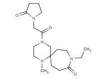 9-ethyl-1-methyl-4-[(2-oxo-1-pyrrolidinyl)acetyl]-1,4,9-triazaspiro[5.6]dodecan-10-one