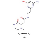 N-[2-(4-amino-6-hydroxy-2-pyrimidinyl)ethyl]-2-[1-(2,2-dimethylpropyl)-3-oxo-2-piperazinyl]acetamide