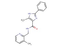 5-methyl-N-[(3-methylpyridin-2-yl)methyl]-2-phenyl-1H-imidazole-4-carboxamide