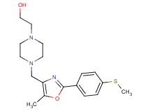 2-[4-({5-methyl-2-[4-(methylthio)phenyl]-1,3-oxazol-4-yl}methyl)piperazin-1-yl]ethanol