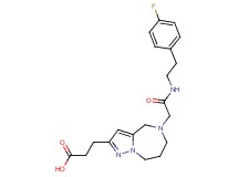 3-[5-(2-{[2-(4-fluorophenyl)ethyl]amino}-2-oxoethyl)-5,6,7,8-tetrahydro-4H-pyrazolo[1,5-a][1,4]diazepin-2-yl]propanoic acid