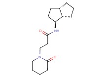 N-[(1S*,3aS*,6aS*)-octahydropentalen-1-yl]-3-(2-oxopiperidin-1-yl)propanamide