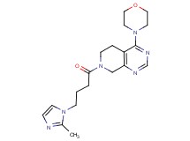 7-[4-(2-methyl-1H-imidazol-1-yl)butanoyl]-4-morpholin-4-yl-5,6,7,8-tetrahydropyrido[3,4-d]pyrimidine