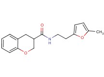 N-[2-(5-methyl-2-furyl)ethyl]chromane-3-carboxamide