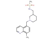N-({1-[(8-methylquinolin-5-yl)methyl]piperidin-3-yl}methyl)methanesulfonamide