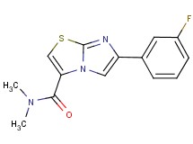 6-(3-fluorophenyl)-N,N-dimethylimidazo[2,1-b][1,3]thiazole-3-carboxamide