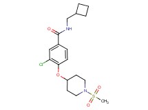 3-chloro-N-(cyclobutylmethyl)-4-{[1-(methylsulfonyl)piperidin-4-yl]oxy}benzamide