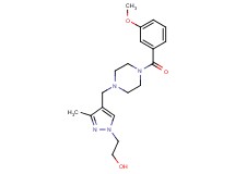 2-(4-{[4-(3-methoxybenzoyl)-1-piperazinyl]methyl}-3-methyl-1H-pyrazol-1-yl)ethanol