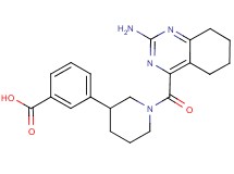 3-{1-[(2-amino-5,6,7,8-tetrahydroquinazolin-4-yl)carbonyl]piperidin-3-yl}benzoic acid