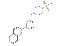 4-[3-(2-naphthyl)benzyl]piperazine-1-sulfonamide