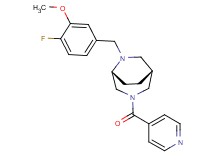 (1R*,5R*)-6-(4-fluoro-3-methoxybenzyl)-3-isonicotinoyl-3,6-diazabicyclo[3.2.2]nonane