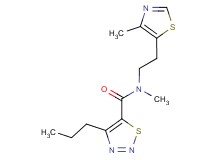 N-methyl-N-[2-(4-methyl-1,3-thiazol-5-yl)ethyl]-4-propyl-1,2,3-thiadiazole-5-carboxamide