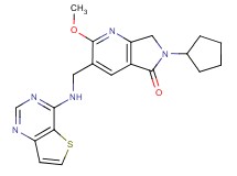 6-cyclopentyl-2-methoxy-3-[(thieno[3,2-d]pyrimidin-4-ylamino)methyl]-6,7-dihydro-5H-pyrrolo[3,4-b]pyridin-5-one
