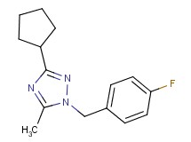 3-cyclopentyl-1-(4-fluorobenzyl)-5-methyl-1H-1,2,4-triazole