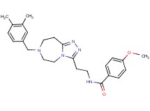 N-{2-[7-(3,4-dimethylbenzyl)-6,7,8,9-tetrahydro-5H-[1,2,4]triazolo[4,3-d][1,4]diazepin-3-yl]ethyl}-4-methoxybenzamide