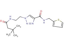 1-{2-[(3,3-dimethylbutanoyl)amino]ethyl}-N-(2-thienylmethyl)-1H-1,2,3-triazole-4-carboxamide