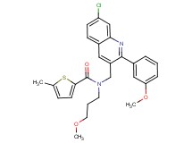 N-{[7-chloro-2-(3-methoxyphenyl)-3-quinolinyl]methyl}-N-(3-methoxypropyl)-5-methyl-2-thiophenecarboxamide