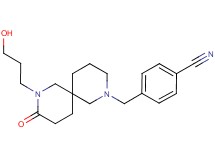 4-{[8-(3-hydroxypropyl)-9-oxo-2,8-diazaspiro[5.5]undec-2-yl]methyl}benzonitrile