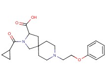 2-(cyclopropylcarbonyl)-8-(2-phenoxyethyl)-2,8-diazaspiro[4.5]decane-3-carboxylic acid
