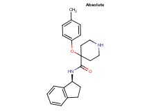 N-[(1S)-2,3-dihydro-1H-inden-1-yl]-4-(4-methylphenoxy)-4-piperidinecarboxamide hydrochloride