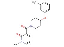 1-methyl-3-{[4-(3-methylphenoxy)-1-piperidinyl]carbonyl}-2(1H)-pyridinone
