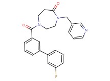 1-[(3'-fluoro-3-biphenylyl)carbonyl]-4-(3-pyridinylmethyl)-1,4-diazepan-5-one