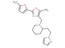 1-{[5-methyl-2-(5-methyl-2-furyl)-1,3-oxazol-4-yl]methyl}-2-[2-(1H-pyrazol-1-yl)ethyl]piperidine