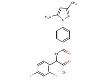(2,4-difluorophenyl){[4-(3,5-dimethyl-1H-pyrazol-1-yl)benzoyl]amino}acetic acid