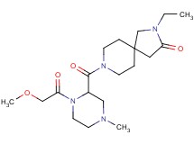 2-ethyl-8-{[1-(methoxyacetyl)-4-methylpiperazin-2-yl]carbonyl}-2,8-diazaspiro[4.5]decan-3-one